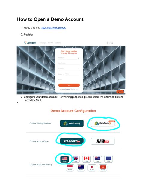 How To Open a Demo Account .